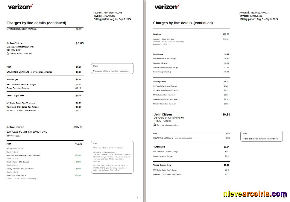 USA New Jersey Verizon utility 5-6